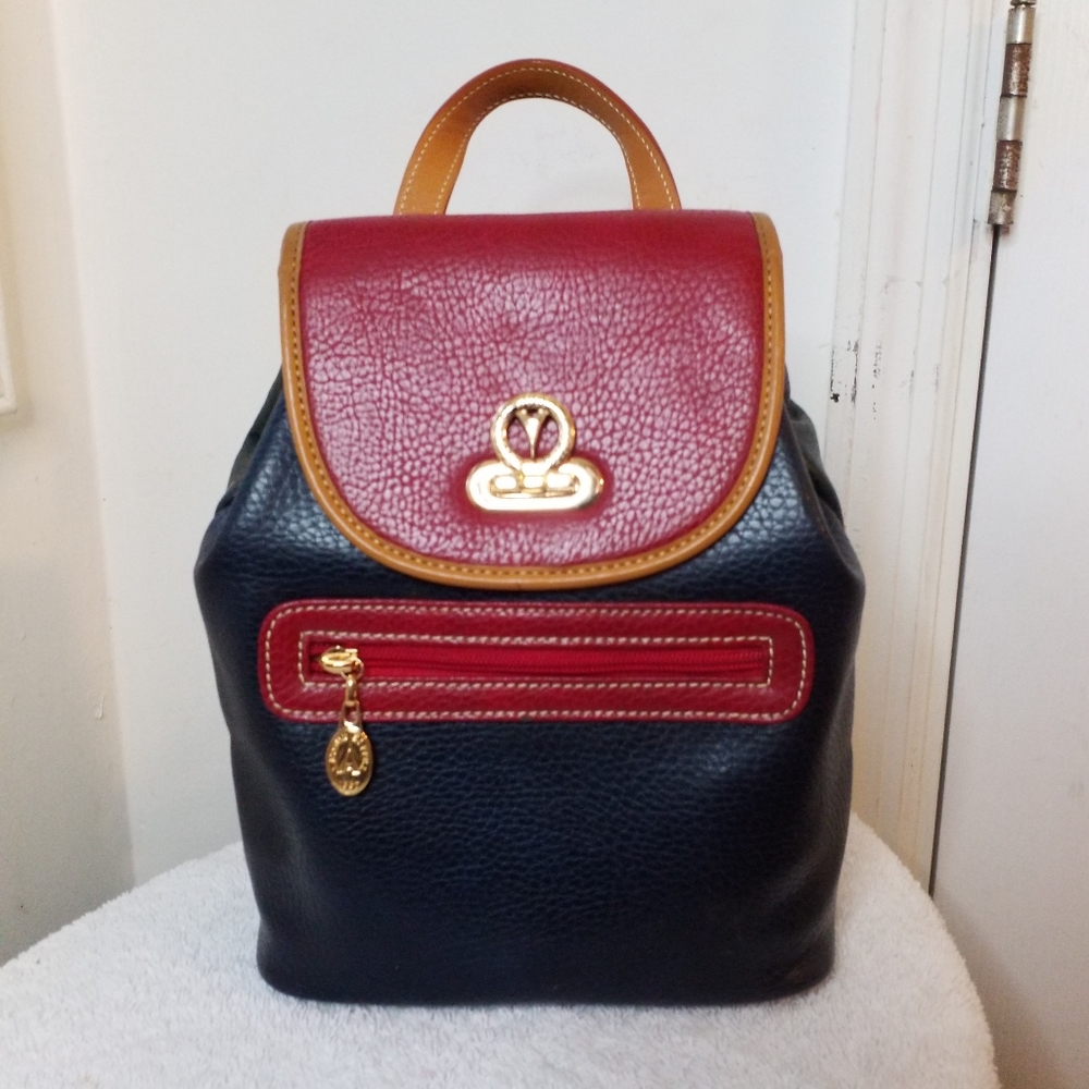 La Tour Eiffel 1887 colorblock Leather mini Backpack